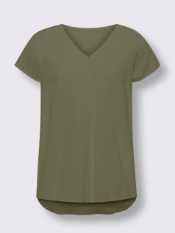 Best Connection Tenues De Cérémonie|Chemisiers<Chemisier à manches courtes 55% lin