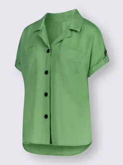 Chemisiers<Chemisier à manches courtes pure viscose