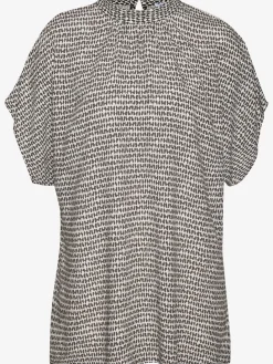 LASCANA Chemisiers<Chemisier à manches courtes chemisier imprimé avec petit col montant