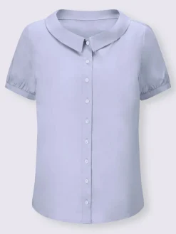 Linea Tesini Chemisiers<Chemisier à manches courtes col à revers élégant