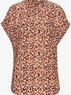 Vivance Chemisiers<Chemisier à manches courtes chemisier imprimé avec petit col montant