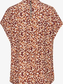 Vivance Chemisiers<Chemisier à manches courtes chemisier imprimé avec petit col montant