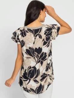 Ashley Brooke Chemisiers<Chemisier à manches courtes motif floral