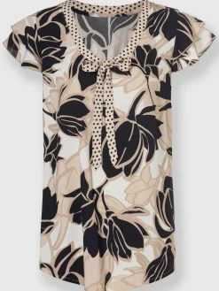 Ashley Brooke Chemisiers<Chemisier à manches courtes motif floral