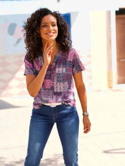 Chemisiers<Chemisier à manches courtes viscose (ecovero)