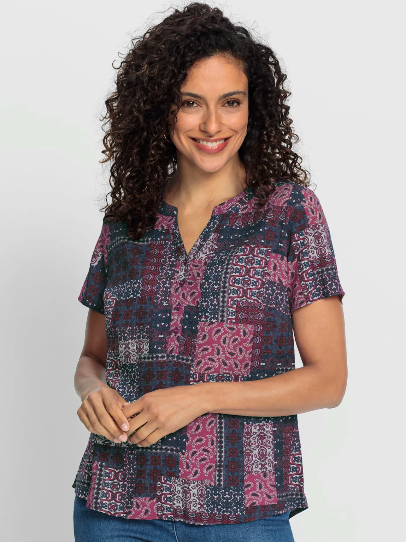 Chemisiers<Chemisier à manches courtes viscose (ecovero)