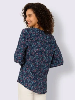Linea Tesini Chemisiers<Chemisier à manches longues élégant imprimé paisley