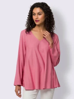 Linea Tesini Chemisiers<Chemisier à manches longues pure viscose