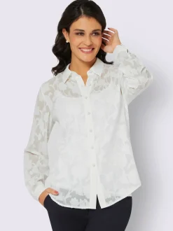 Creation L Tenues De Cérémonie|Chemisiers<Chemisier à manches longues effet vaporeux chic