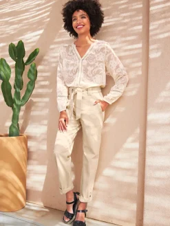 Linea Tesini Chemisiers<Chemisier à manches longues qualité tissée