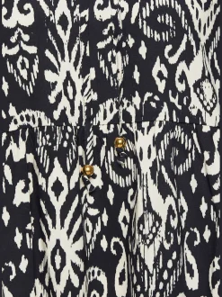 Vivance Chemisiers<Chemisier à manches longues encolure ronde avec rubans décoratifs et perles couleur or