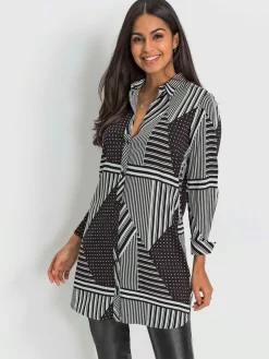 Chemisiers<Chemisier à manches longues pure viscose