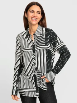 Chemisiers<Chemisier à manches longues pure viscose