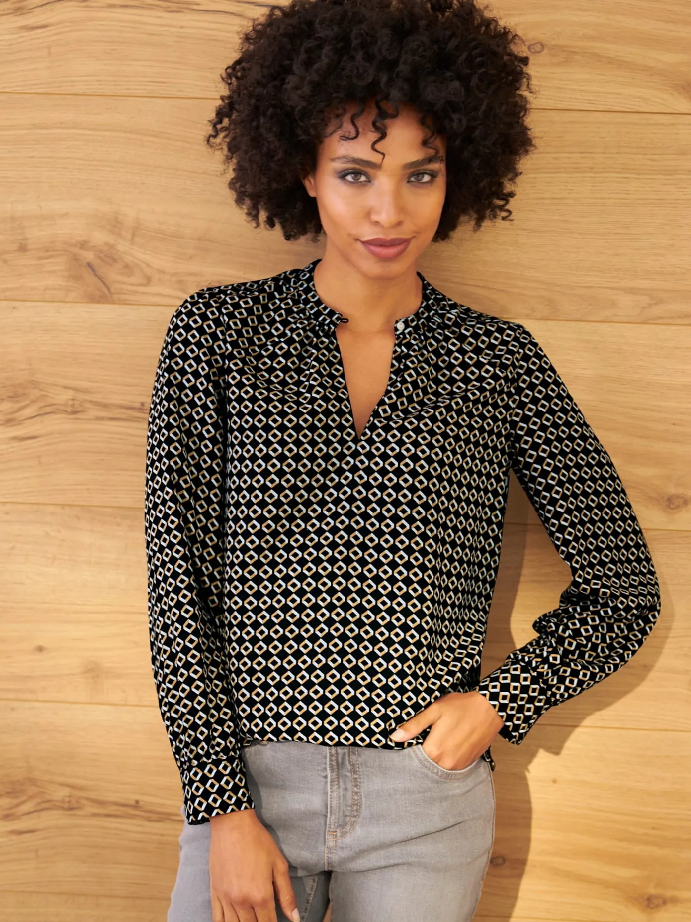 Linea Tesini Chemisiers<Chemisier à manches longues très facile à entretenir