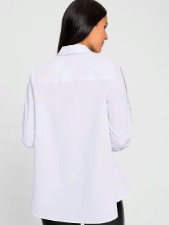 Rick Cardona Chemisiers<Chemisier à manches longues petites pierres brillantes fantaisie