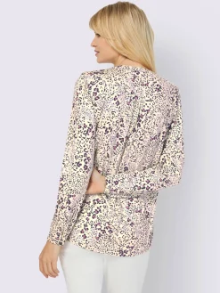 Linea Tesini Chemisiers<Chemisier à manches longues joli motif léopard