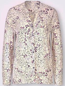 Linea Tesini Chemisiers<Chemisier à manches longues joli motif léopard