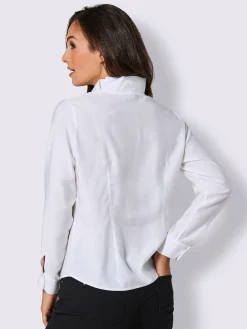 CREATION L PREMIUM Tenues De Cérémonie|Chemisiers<Chemisier à manches longues mélange de soie de qualité