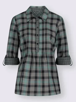 Collection L Chemisiers<Chemisier à manches longues pur coton