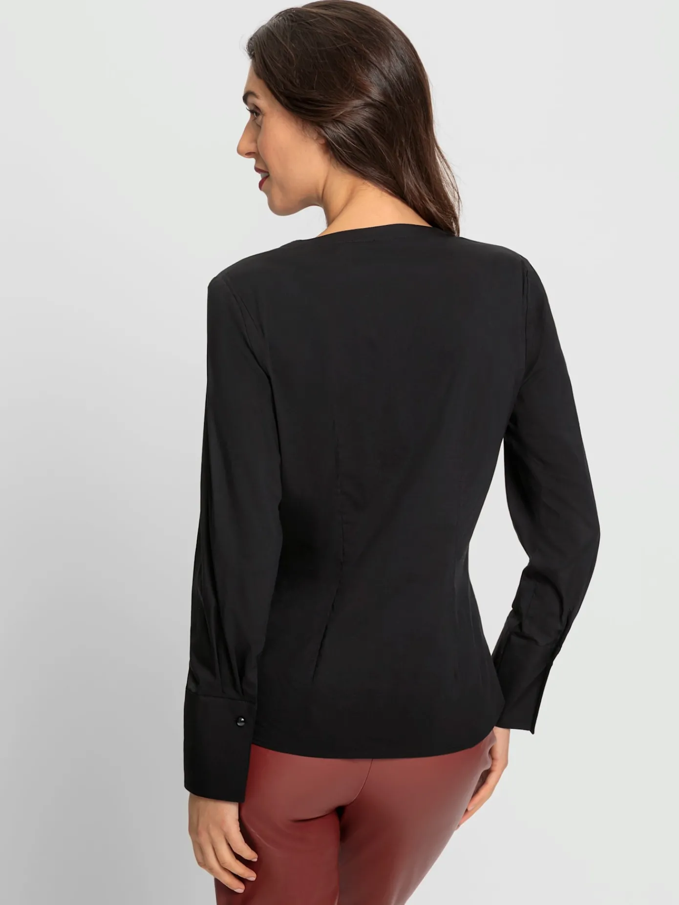 Ashley Brooke Chemisiers<Chemisier à manches longues applications florales