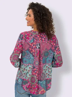 Linea Tesini Chemisiers<Chemisier à manches longues motif paisley coloré