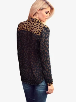 Rick Cardona Chemisiers<Chemisier à manches longues imprimé minimaliste tendance