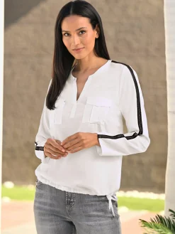 Rick Cardona Chemisiers<Chemisier à manches longues ruban décoratif