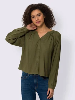 Linea Tesini Chemisiers<Chemisier à manches longues pure viscose