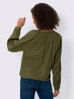 Linea Tesini Chemisiers<Chemisier à manches longues pure viscose