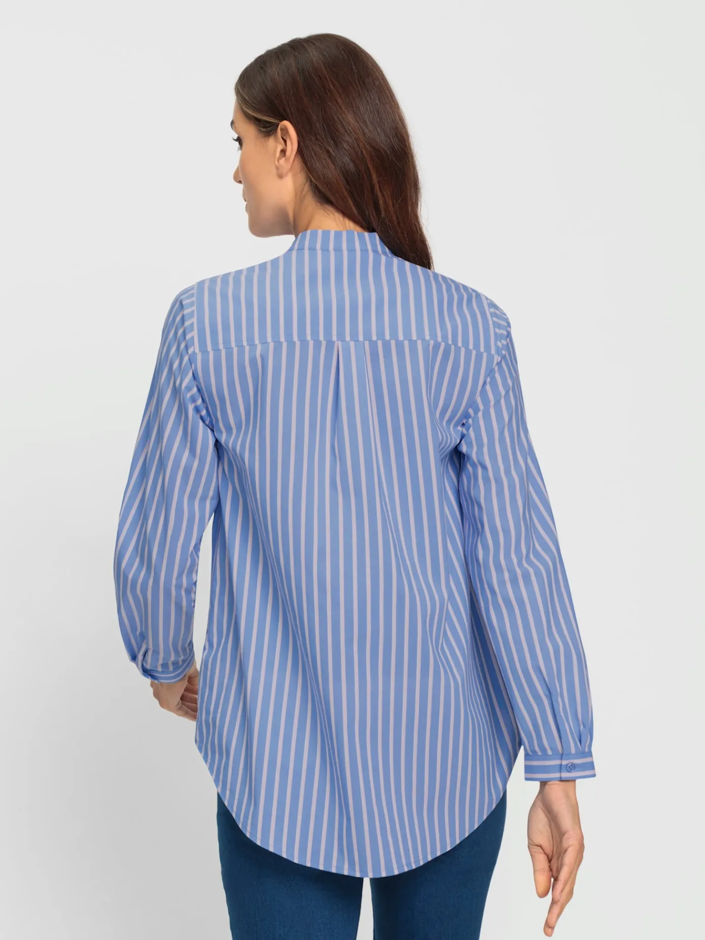 Rick Cardona Chemisiers<Chemisier à manches longues col montant