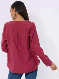 Creation L Chemisiers<Chemisier à manches longues mélange de modal doux