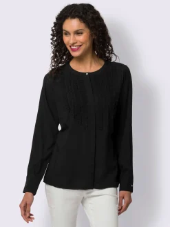 Linea Tesini Chemisiers<Chemisier à volants ruches à l'avant