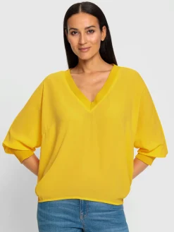 Rick Cardona Chemisiers<Chemisier bords-côtes à l'encolure