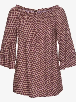 LASCANA Chemisiers<Chemisier carmen manches 3/4 à volants