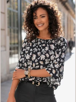 LASCANA Chemisiers<Chemisier carmen manches 3/4