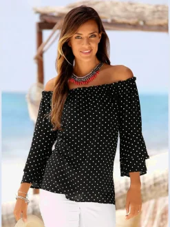 LASCANA Chemisiers<Chemisier carmen manches 3/4