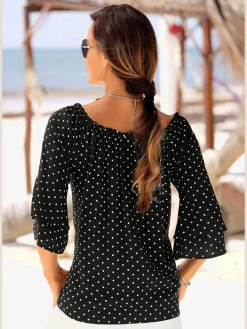 LASCANA Chemisiers<Chemisier carmen manches 3/4