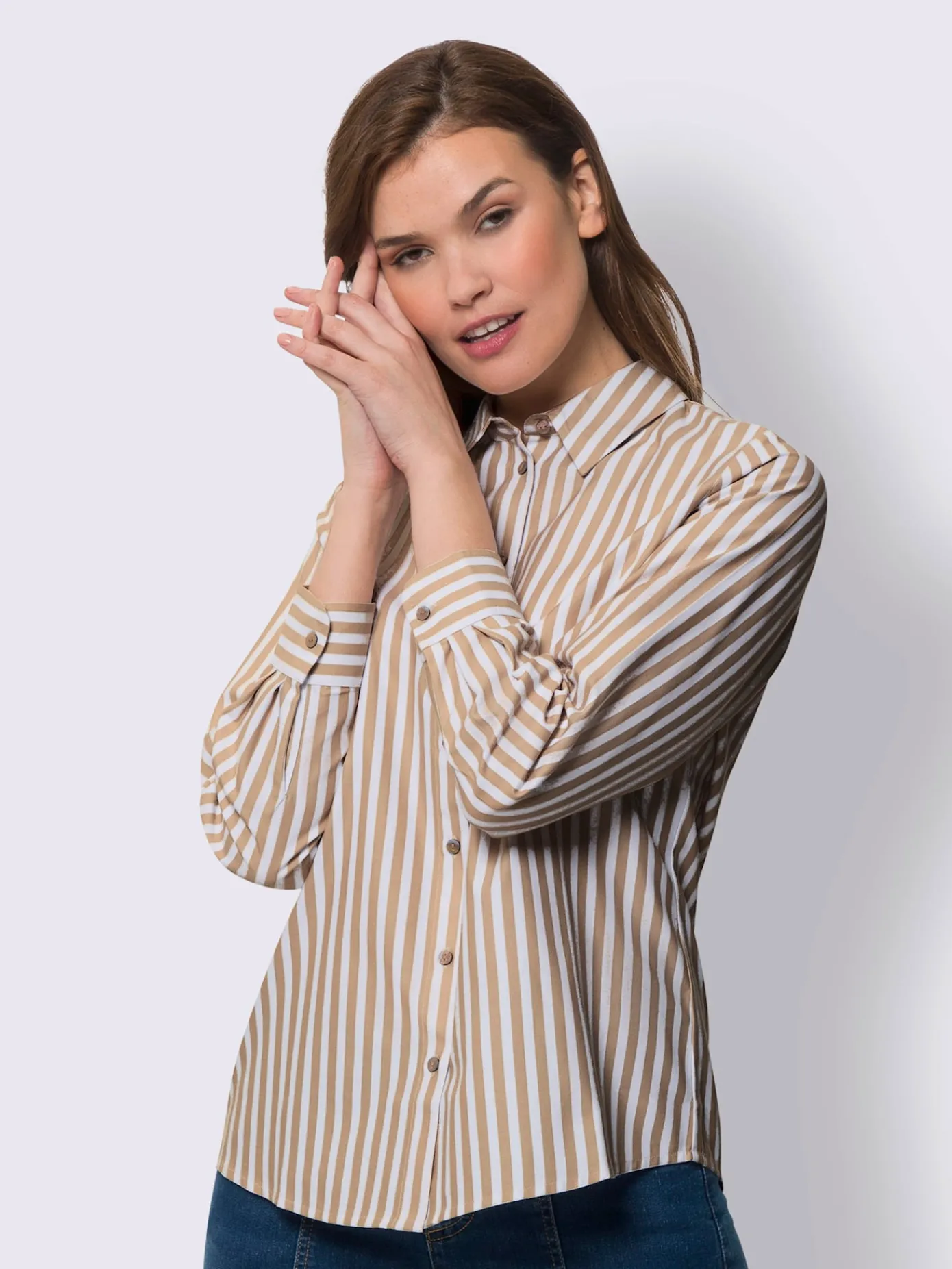 Best Connection Chemisiers<Chemisier classique motif à rayures mode