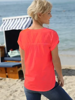 Chemisiers<Chemisier col rond pinces poitrine structurantes