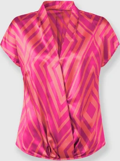 Rick Cardona Tenues De Cérémonie|Chemisiers<Chemisier coloris éclatants grâce au satin de qualité