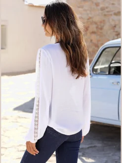 Vivance Chemisiers<Chemisier crêpé encolure en v