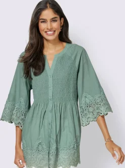 Alessa W. Tenues De Cérémonie<Chemisier empiècements dentelle ourlet et manches