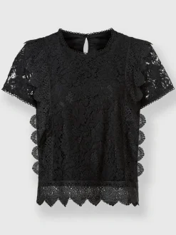 Ashley Brooke Tenues De Cérémonie<Chemisier en coton avec différents motifs de dentelle