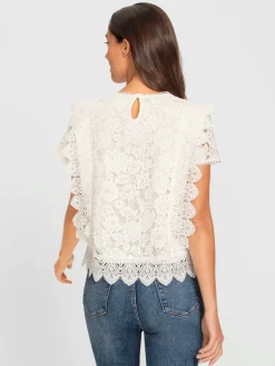 Ashley Brooke Tenues De Cérémonie<Chemisier en coton avec différents motifs de dentelle