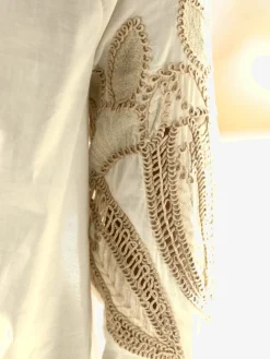 Linea Tesini Chemisiers<Chemisier en coton broderie avec ourlet ajouré