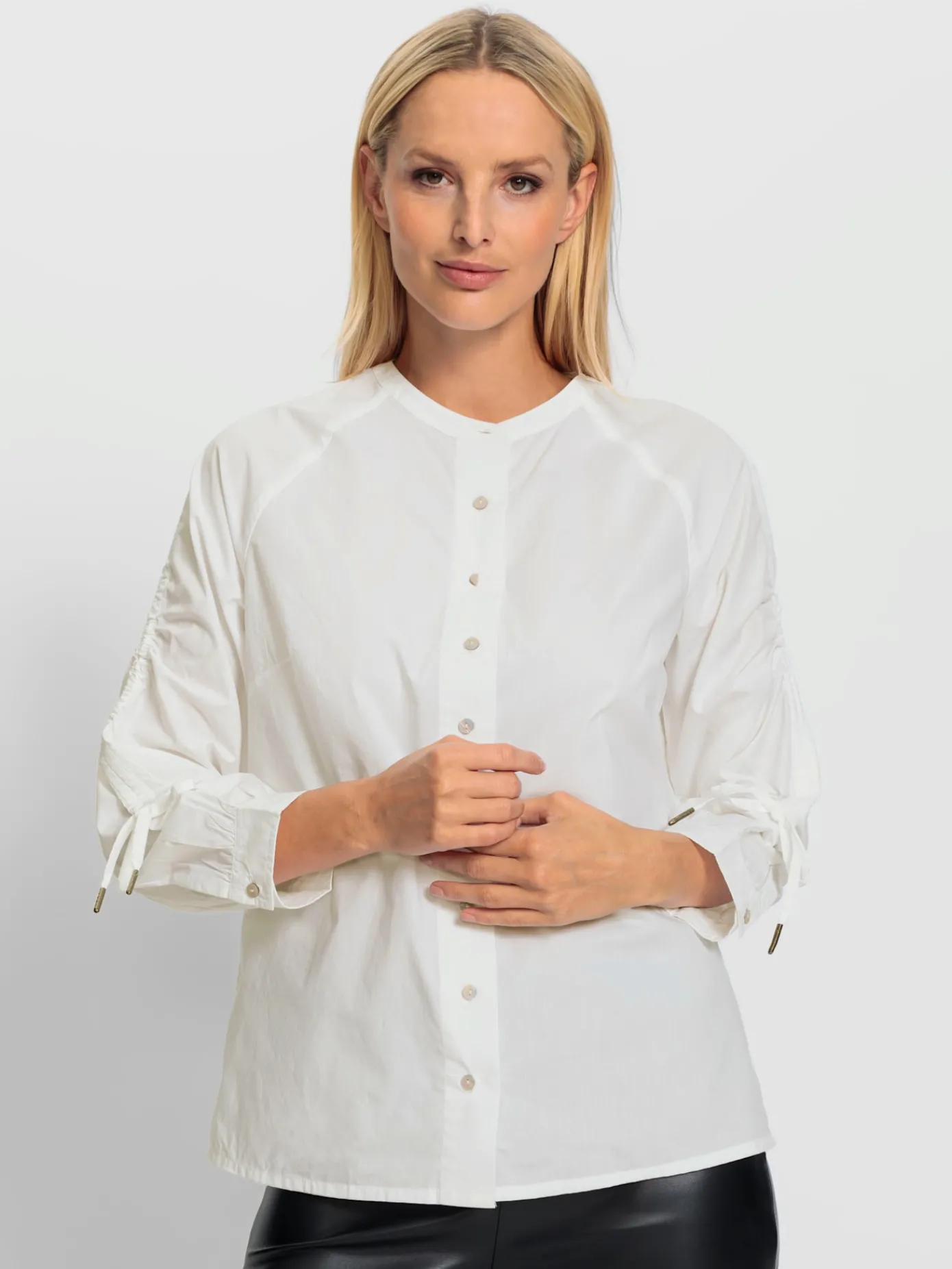 Rick Cardona Chemisiers<Chemisier en coton lien réglable aux manches