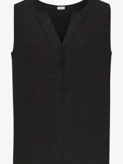 LASCANA Chemisiers<Chemisier en crêpe encolure ronde avec découpe devant