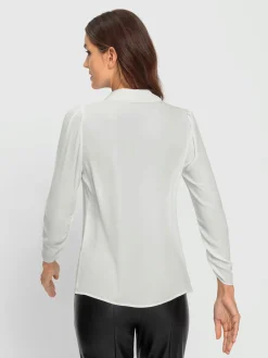 Ashley Brooke Chemisiers<Chemisier en crêpe fronces tendance