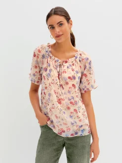 Chemisiers<Chemisier en crêpe manches raglan courtes