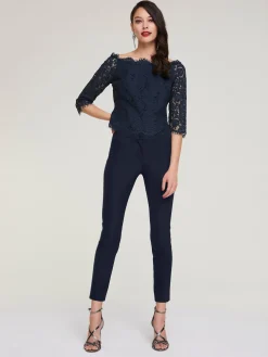 Ashley Brooke Tenues De Cérémonie|Chemisiers<Chemisier en dentelle dentelle raffinée